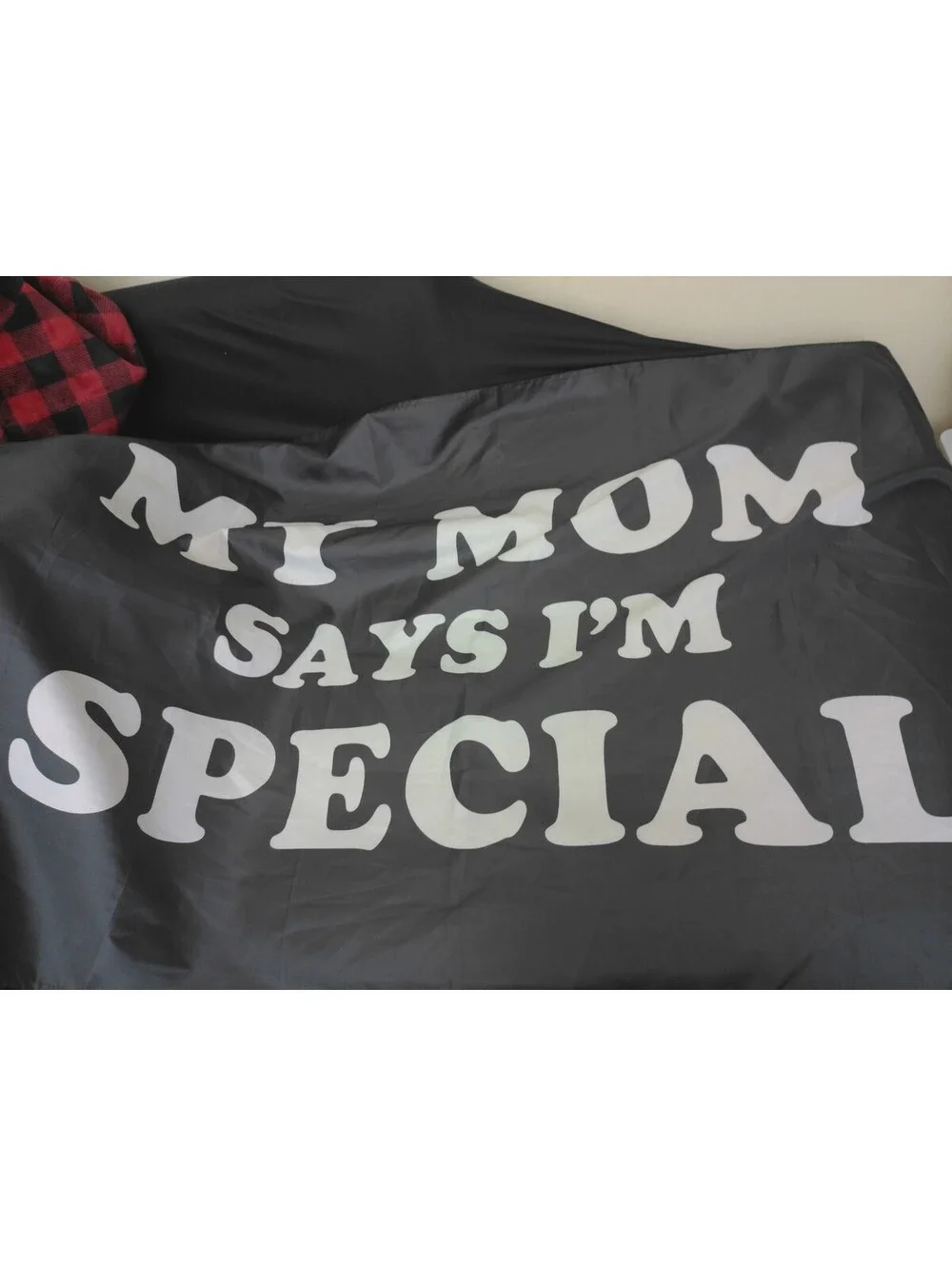 My Mom Says I'm Special Flag Banner Funny Gag Gift Meme Tapestry Wall Hanging